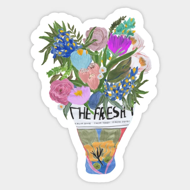 The Fresh Flower Sticker by Bitsifind